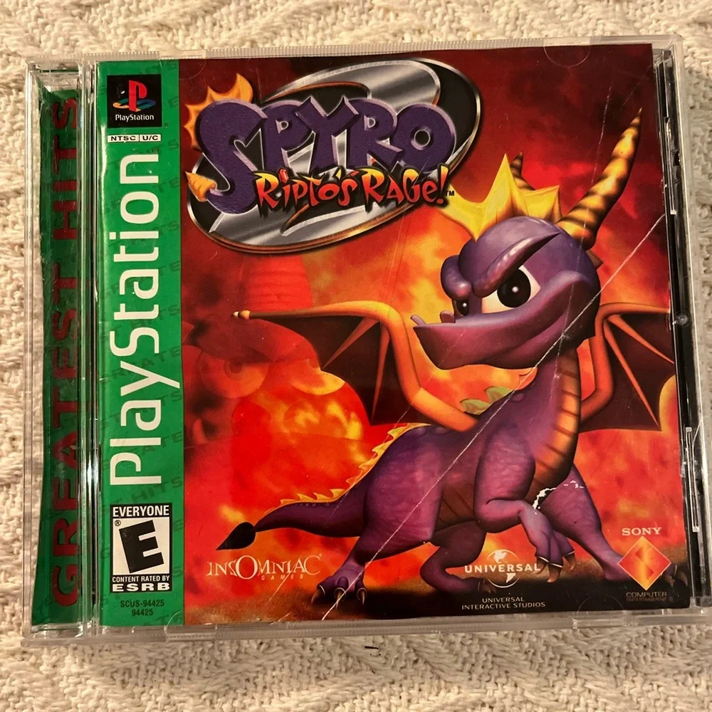 Spyro 2: Ripto's Rage Greatest Hits (Sony PlayStation 1, 1999) Complete CIB